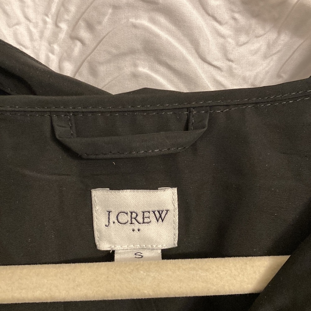 Sold!! NWT J Crew Utility Rain Jacket in Black - Picture 4 of 6